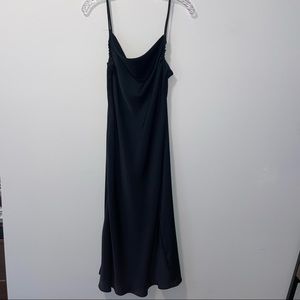 ZARA Silk Cowl Neck midi dress